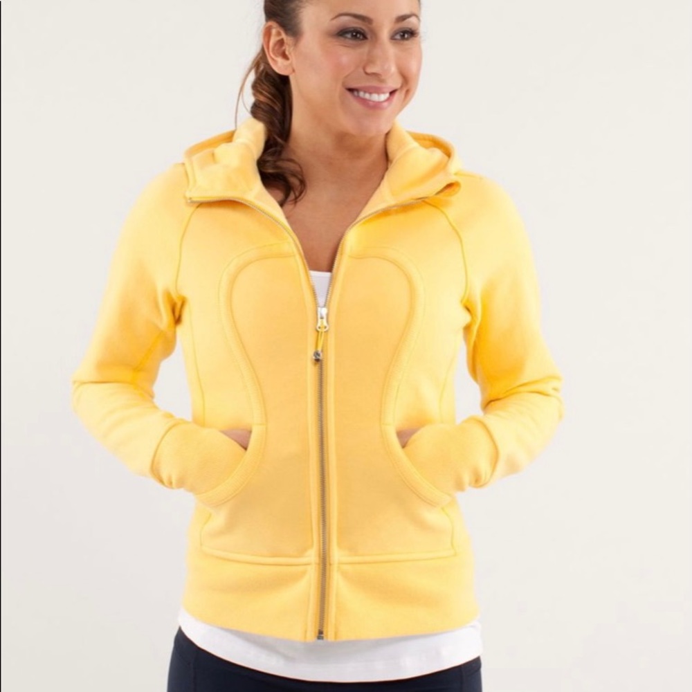 COPY - Lululemon Scuba Hoodie Burning Yellow Size 10